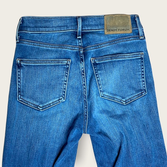 DENIM FORUM The Nico Mid Rise Skinny Crop Size 25 EUC - Picture 10 of 16